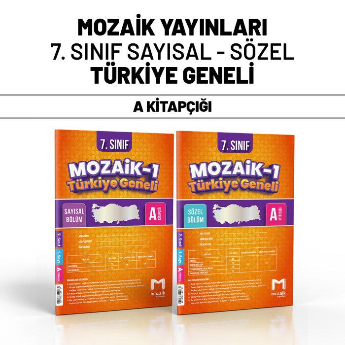 MOZAİK 07.SINIF TÜRKİYE GENELİ SAY/SÖZ 1-A -25-26